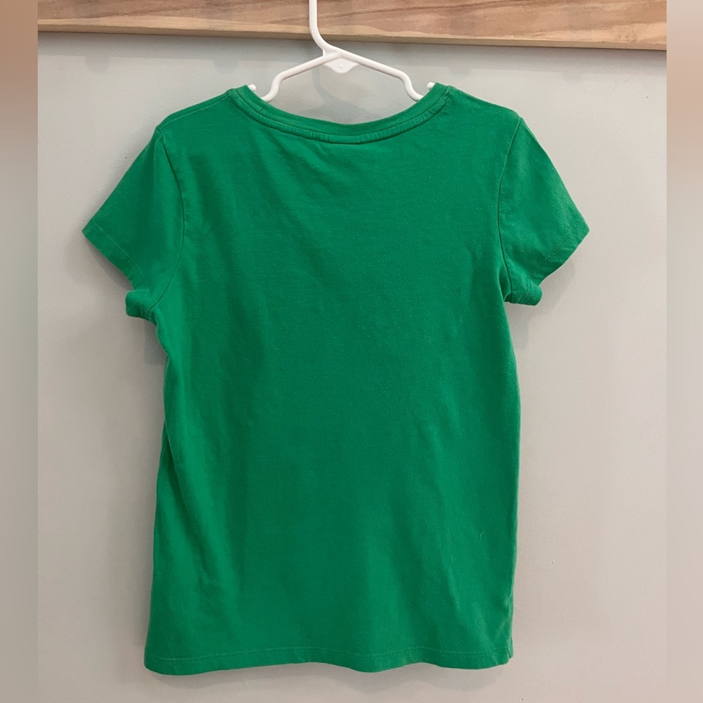 Green shamrock Irish Tee in Girls Size 7 / 8 (big kids) - Picture 3 of 5